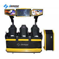 Cine de Realidad Virtual 9D Interior, Simulador de Vuelo y Montaña Rusa con Movimiento para Uso Educativo en Aeropuertos y Jardines