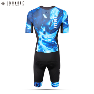 Mcycle đua cắt đội tùy chỉnh da phù hợp với Aero năng động Ngắn Tay Áo đi xe đạp speedsuit nam mùa hè thoáng khí - Product Image 4