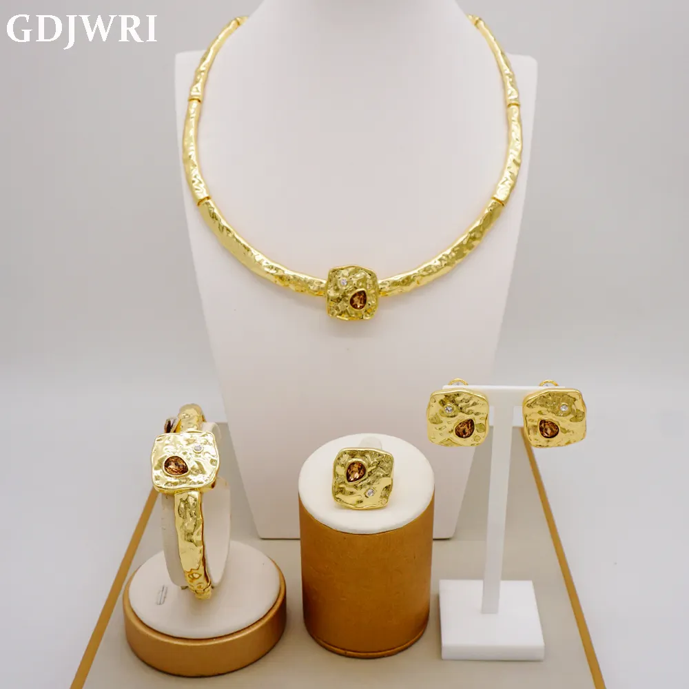 Gdjwri RB07 Duurzaam Plated Sieraden Groothandel Braziliaanse Sieraden Dubai Goud Jewelries En Assoceries