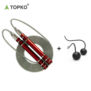 TOPKO Corde à sauter en alliage d'aluminium de qualité supérieure Corde à sauter Corde d'exercice sans enchevêtrement pour le fitness et l'exercice aérobique - Product Image 1