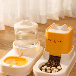 Tempat Makan Hewan Peliharaan Manual Plastik Tahan Lama Kapasitas Besar Portabel Grosir untuk Anjing dan Kucing - Product Image 3