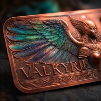 Pièce de collection de luxe en cuivre fin .999 de 1 oz, carte commémorative Valfiört, pièce de défi viking nordique personnalisée en relief 3D