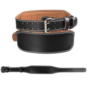 Ceintures de musculation de bonne qualité en cuir, soutien lombaire pour soulever des poids, ceinture en cuir de vache pour la musculation et la musculation, logo personnalisé 2025 - Product Image 1