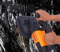 Ponceuse à béton portable 3800W avec support OEM, machine à poncer le béton à longue tige