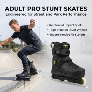 工場卸売 カスタム キッズ 調整可能スピードプレイヤー ストリートスタントスケート UFS アグレッシブ インラインローラー クローム ABEC-9 ベアリング - Product Image 1