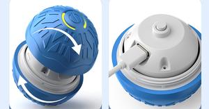Akıllı dayanıklı 360 ° USB şarj aleti yürüyüş Pet haddeleme topu şarj edilebilir otomatik TPR kauçuk interaktif kediler köpekler için evcil hayvan topu oyuncak - Product Image 5