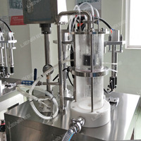 Meilleure machine semi-automatique pneumatique de 200 ml pour flacons de parfum, d'huile moteur, de lotion pour eau de toilette, 4 têtes, haute précision