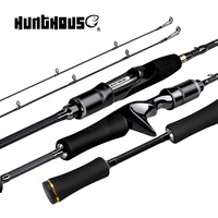 Canne à pêche spinning/casting Hunthouse en carbone haute performance 2,1m 2,4m 2 brins en fibre de carbone avec guides Fuji pour la pêche au bar en eau douce et salée