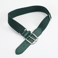 Ceinture de baseball élastique ajustable pour jeunes et adultes, avec languettes en similicuir pour pantalons
