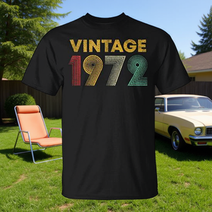 Camiseta sin mangas vintage del 52º cumpleaños de 1972 para hombres y mujeres, camiseta promocional de 52 años - Product Image 3