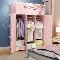 Armoire pliable en plastique Maitian DIY, armoire en cubes de plastique, armoire pour enfants, rangement de vêtements pour la maison