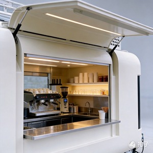 Camion de cuisine mobile vintage avec machine à crème glacée, machine à granita et plaque à glace frite – Solution commerciale - Product Image 6
