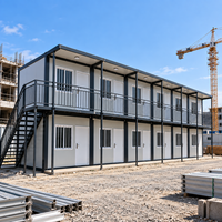 Maison conteneur préfabriquée modulaire pour bureau de chantier et logement des travailleurs