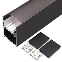 Suspension LED Linéaire Carrée Moderne pour Bureaux Garantie 5 Ans IRC Élevé 90 Installation Facile Intensité Réglable 1M/3M