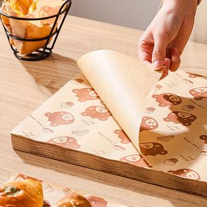 Custom Printed Dessert Wrapping <b>Paper</b> Thick Drench Film Oil Proof Retro Personalized Creative Eco-Friendly PE Packaging Food - Product Image 6