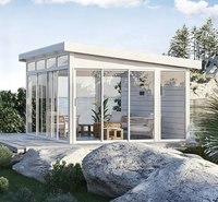 Serre extérieure préfabriquée moderne 4 saisons avec kit de fenêtres isolées en aluminium pour villa, entrepôt, patio, jardin, camping-car, véranda