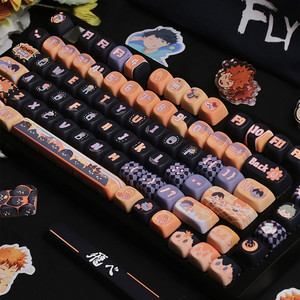 Personalidad Kara-<span class=keywords><strong>suno</strong></span> High Theme Keycaps Perfil de 104/108 PBT Sublimación de tinte para Mx Switch 68/Teclado mecánico - Product Image 5