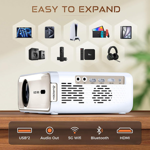 Projecteur Aurzen Eazze D1 Gold 1080P <span class=keywords><strong>Netflix</strong></span> Officiellement Licencié Mise au Point Automatique Correction Trapézoïdale Dolby Portable à Bas <span class=keywords><strong>Prix</strong></span> - Product Image 6