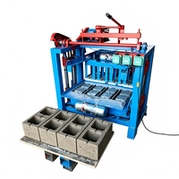 Machine de moulage semi-automatique de blocs de béton QT4-35A haute production, compatible cendres volantes, facile à utiliser