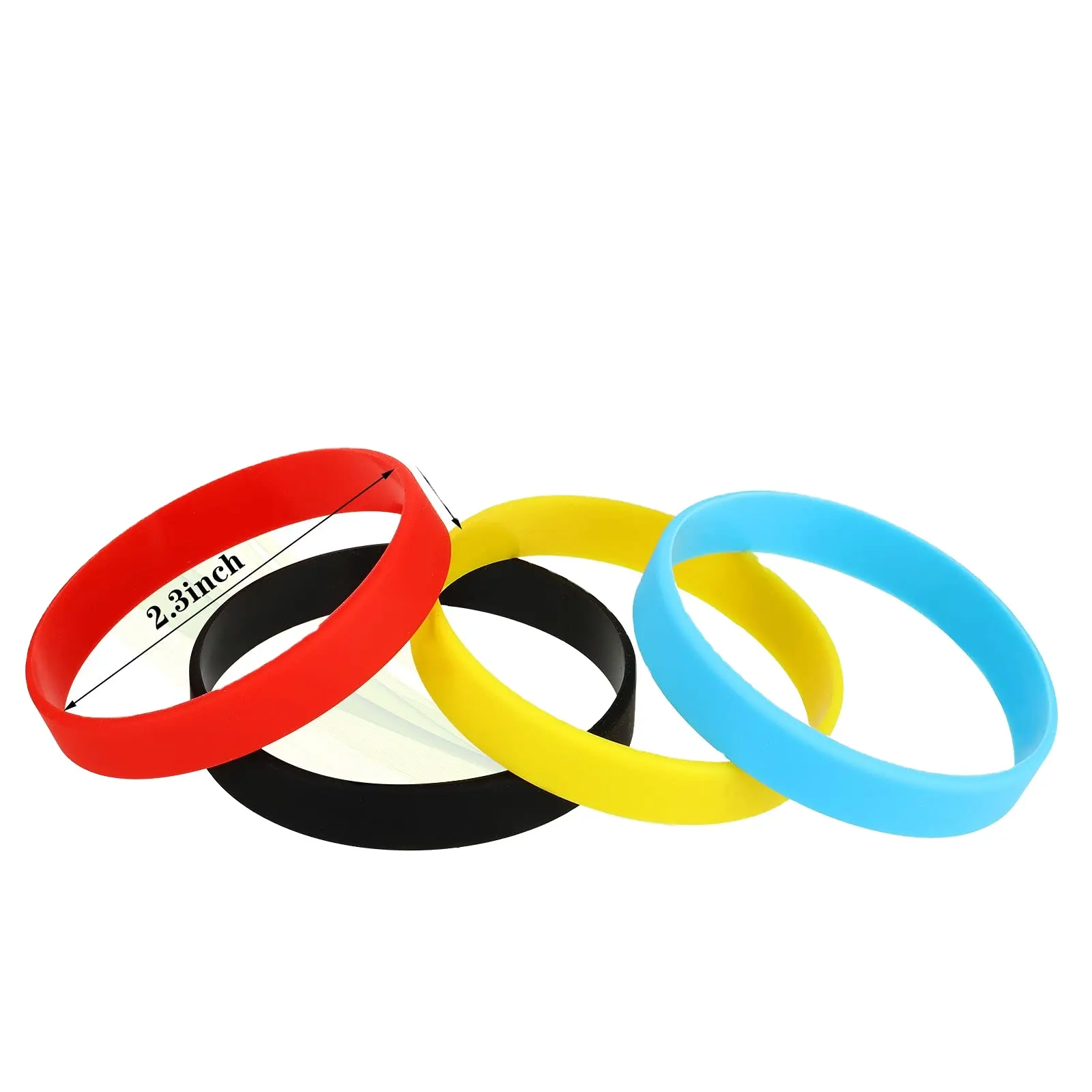 Braccialetti in gomma braccialetti in Silicone vuoti per accessori sportivi braccialetti in Silicone Stretch vuoto