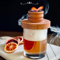 Kit de fumoir à cocktails SmokeTop, fumoir à chaminée pour cocktails, whisky, bourbon, kit de fumoir à whisky avec torche