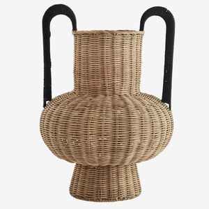 Vase en rotin complexe Vase à fleurs tissé en rotin méticuleux pour la décoration intérieure - Product Image 2