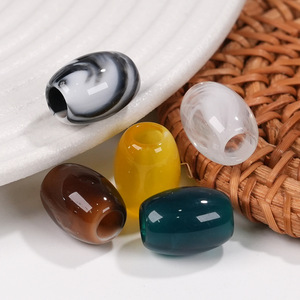 Cuentas Acrílicas Ovaladas <span class=keywords><strong>de</strong></span> 14mm, Dos Tonos, con Orificio Grande, para DIY, Correas <span class=keywords><strong>de</strong></span> Teléfono, Pulseras, Accesorios <span class=keywords><strong>de</strong></span> Ropa, Fabricación <span class=keywords><strong>de</strong></span> Joyería - Product Image 5