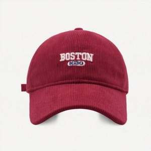 Gorra de Béisbol de Pana con 6 Paneles, Personalizada con Bordado Original del Logotipo de Boston, Letra Común, Estilo Dad Hat, Venta al Por Mayor - Product Image 2
