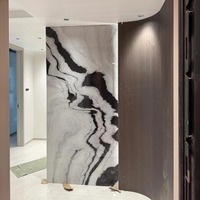 Dalles de marbre blanc Panda de qualité supérieure, polies, design personnalisé, pour escaliers, sols, cuisine, salle de bain, salle à manger, villa, chambre, hall
