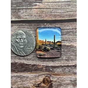 Cabujones de Piedras Preciosas Sueltas con Diseño de Cactus Inspirado en el Suroeste y Montañas de Arizona para Joyería, Artesanía y Estilo Western - Product Image 1