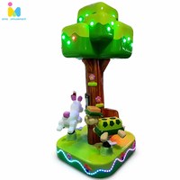 Manège Électrique en Plastique pour Enfants, 3 Chevaux, pour Intérieur/Extérieur, Idéal pour la Maison et les Centres Commerciaux