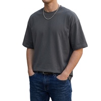 Kaos Pria Oversize Bahan Katun Pre-Shrunk 300gsm Lengan Pendek Basic Katun Kerah Bulat Longgar