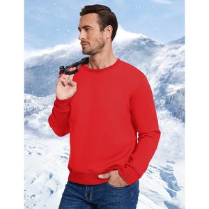 Sudadera de cuello redondo con forro de sherpa para mujer FOXA, suéter de lana cálido para invierno - Product Image 3