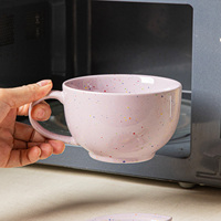 Tasse à café en céramique en gros, ronde, pour petit-déjeuner, thé de l'après-midi, lait, cadeau, fête, restaurant, vaisselle personnalisée