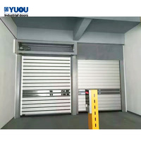 YUOU porte industrielle enroulable rapide spirale alu, dure, auto, sécurité