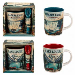 Mug en céramique avec boîte cadeau, logo personnalisé, souvenir en porcelaine, tasse à café en gros, Chute d'eau de Niagara, Canada - Product Image 1