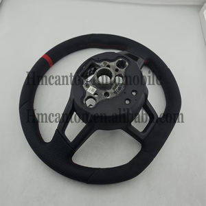 Nouveau produit phare : Volant en cuir perforé Alcantara avec surpiqûres rouges pour Volkswagen VW GTI7 Golf MK7 - Product Image 3