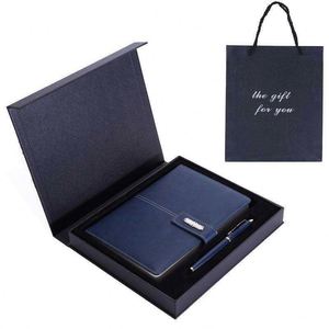 Ensemble de luxe personnalisé en cuir PU, cuir souple au toucher de la peau, ensemble de bloc-notes A5 pour le bureau, outils essentiels pour les voyages d'affaires - Product Image 3