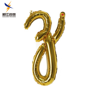 Palloncini in Foil Dorato da 18 Pollici con Lettere Minuscole, Palloncini con <span class=keywords><strong>Scritte</strong></span> Corsive per Decorazioni Personalizzate di <span class=keywords><strong>Compleanni</strong></span> e Matrimoni - Product Image 4