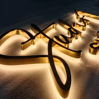 Lettres 3D lumineuses personnalisées, enseigne rétroéclairée par LED pour la publicité extérieure, enseigne de marque d'entreprise, enseigne de porte d'entrée