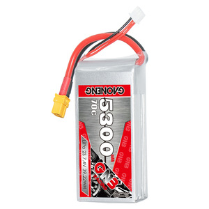 GNB GAONENG 5300MAH 7.4V 2S 70C แบตเตอรี่ LiPo แบบมีสาย XT60 Shorty Pack แบบซอฟต์แพ็ค สำหรับรถ RC แบบปรับแต่งได้ - Product Image 4