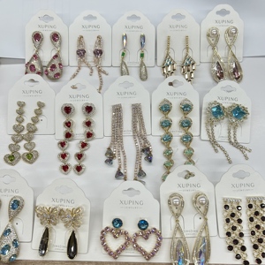 Xuping đồ trang sức bán buôn tua Ngọc Trai cung trái tim Chuỗi Hàn Quốc thời trang quyến rũ thả Mặt dây chuyền dangle Dài Phụ nữ Bông tai - Product Image 3