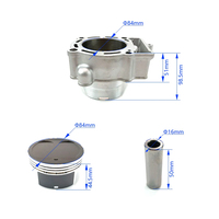 Kit de joint de cylindre de moteur 84 mm NC250 NC300 avec segments de piston pour accessoires moto CQHZJ Zongshen ZS177MM NC 250cc