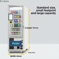 Distributeur automatique de boissons et de collations Suke Lai, petite taille, service en libre-service, prend en charge le paiement par carte, plusieurs options de paiement, personnalisation