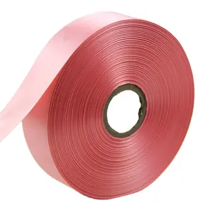 Fabrik Großhandel 100% Polyester Single Double Side Satin Ribbon mit Logo