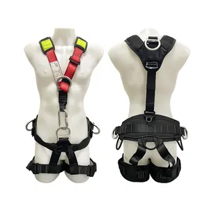 Best Price Fall Arrester System Full Body Safety Harness with Back Waist Padded Tower Climbing Linemen Electric Safety Belt