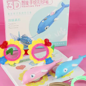 Bolígrafo <span class=keywords><strong>3D</strong></span> en forma de tiburón para niños, juguete educativo, lápiz <span class=keywords><strong>3D</strong></span>, pintura, dibujo inteligente - Product Image 3