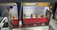 Fry gros-grain et polyester zig zag marque ruban imprimante patate chaude fondant étiquette grip ruban laser cutter machine avec trou