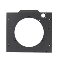 Plaque carrée en acier inoxydable usinée CNC JianQiao avec grande découpe circulaire centrale pour montage d'équipement rotatif ISO9001