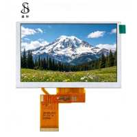 Écran d'affichage LED IPS BOE de 5 pouces avec résolution 800x480, luminosité de 1000 nits, connecteur de montage